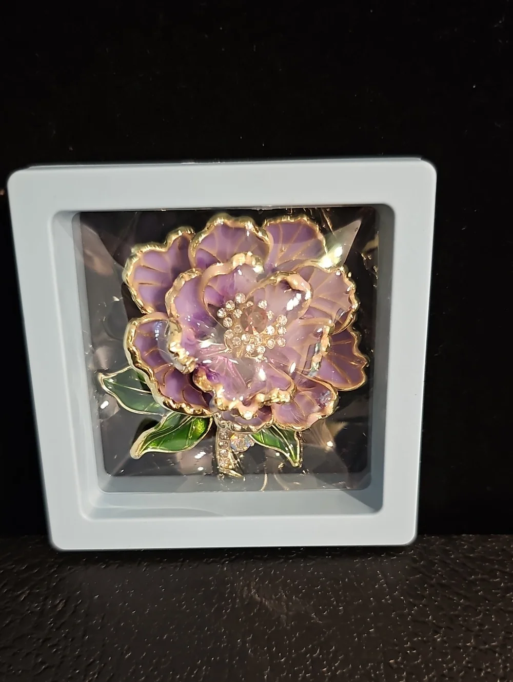 Purple Flower Brooch